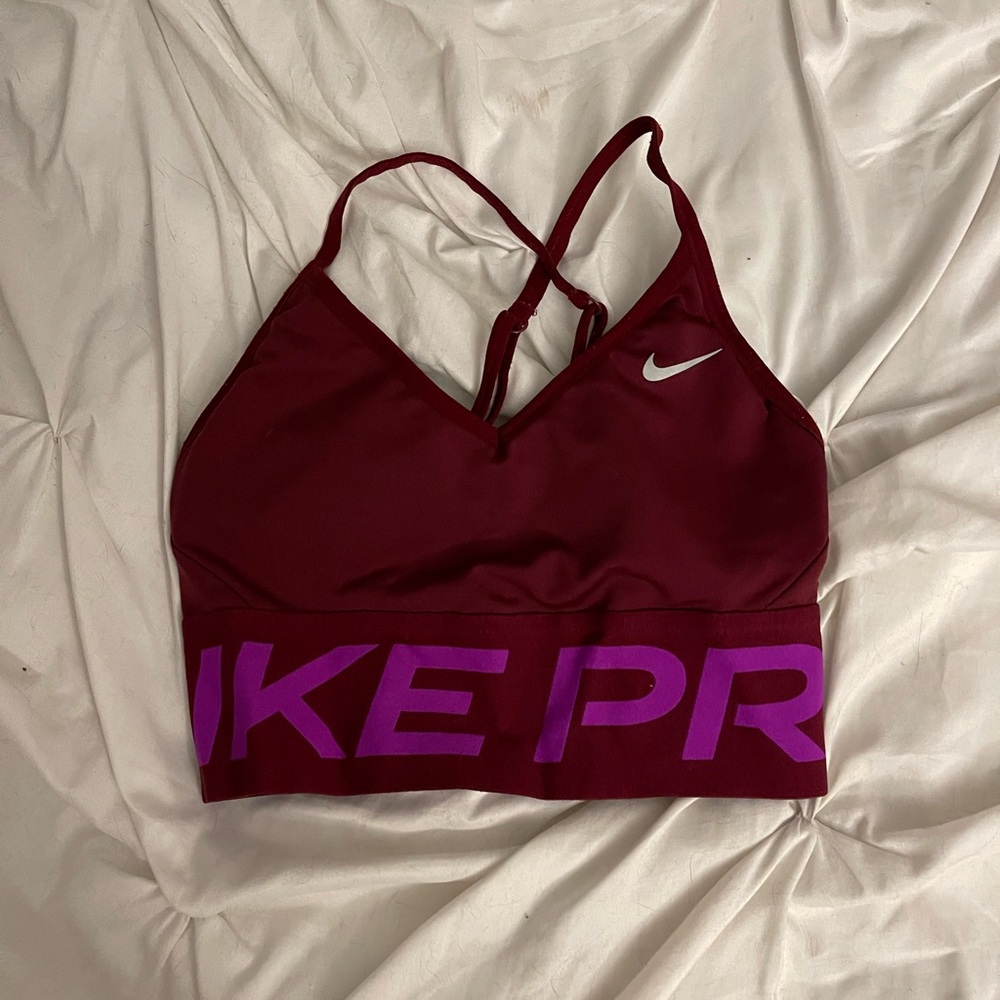 Nike Women's Burgundy Sports Bra